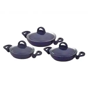 VIVALDI HİTİT GRANİT 6 PARÇA OMLET-SAHAN  SETİ MAVİ  N022