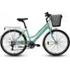 CARRARO LILA KADIN ŞEHİR BİSİKLETİ 440H V 26 JANT 7 VİTES AÇIK YEŞİL BEYAZ LİLA YEŞİL