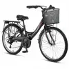 ÜMİT 2608 SAFIRO SEPETLİ BAYAN ŞEHİR BİSİKLETİ V 26 JANT 21 VİTES SİYAH
