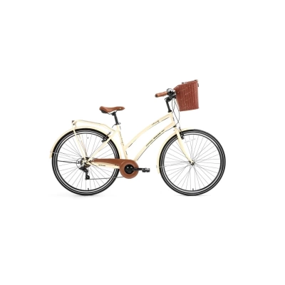 BİSAN SERENITY-23 KADIN ŞEHİR BİSİKLETİ 48CM V 28 JANT NEX.3 VİTES KREM SİYAH