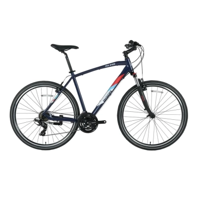 BİSAN TRX 8100-23 ERKEK ŞEHİR BİSİKLETİ 46CM V 28 JANT 21 VİTES MAT SİYAH MAVİ