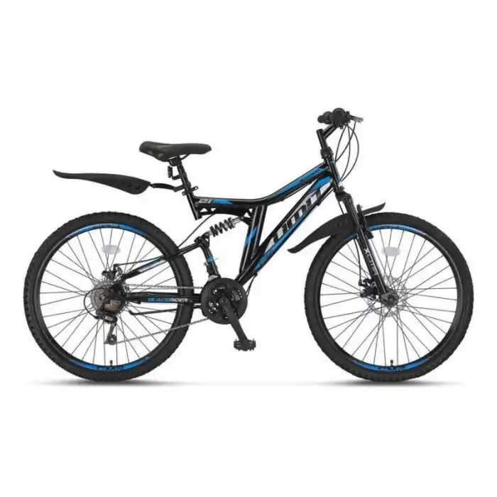 ÜMİT 2638 BLACKRIDER 2D ERKEK DAĞ BİSİKLETİ MD 26 JANT 21 VİTES SİYAH İNDİGO
