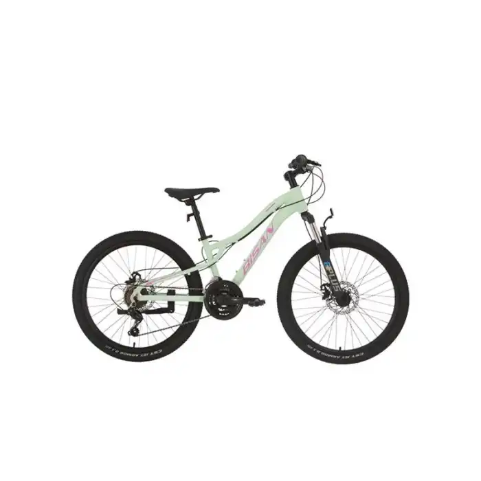 BİSAN KDX 2800-D KADIN DAĞ BİSİKLETİ 30CM MD 24 JANT 21 VİTES MİNT YEŞİL PEMBE BEYAZ