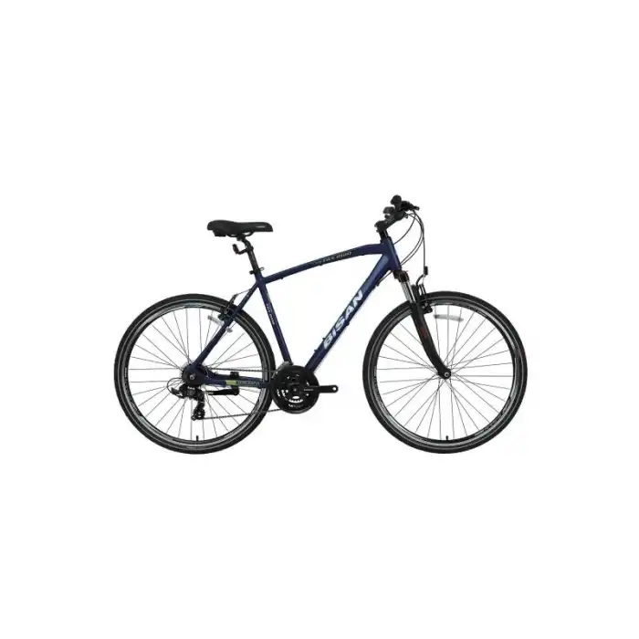 BİSAN TRX 8100 ERKEK ŞEHİR BİSİKLETİ 50CM V 28 JANT 21 VİTES LACİVERT YEŞİL BEYAZ