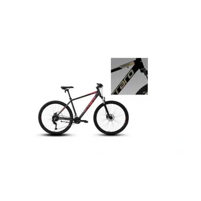 CARRARO FORCE 970C ERKEK DAĞ BİSİKLETİ 480H HD 29 JANT 18 VİTES MAT SİYAH ALTIN BAKIR KIRMIZI