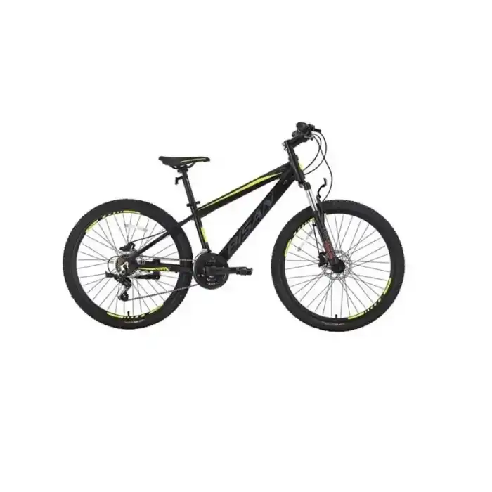 BİSAN COOPER ERKEK DAĞ BİSİKLETİ 30 CM HD 24 JANT 21 VİTES MAT SİYAH SARI