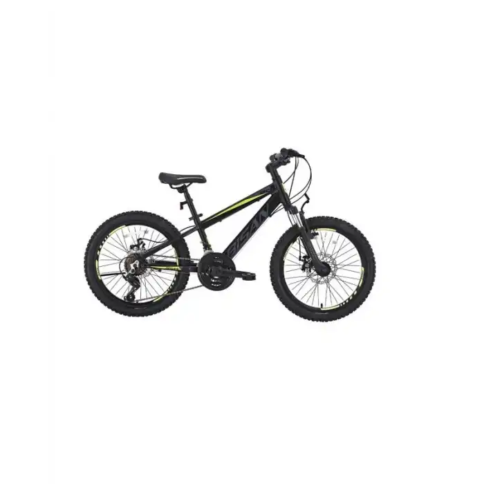 BİSAN COOPER ERKEK DAĞ BİSİKLETİ 30 CM MD 24 JANT 21 VİTES AÇIK MAT SİYAH SARI
