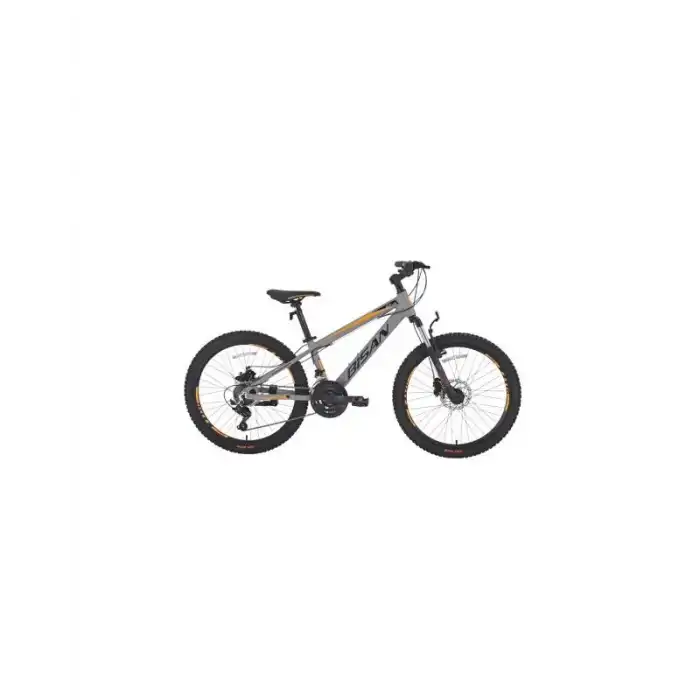 BİSAN COOPER ERKEK DAĞ BİSİKLETİ 35 CM HD 26 JANT 21 VİTES AÇIK GRİ SİYAH TURUNCU