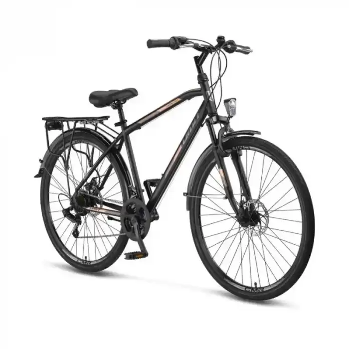 ÜMİT 2843 MONTANA 2D ERKEK ŞEHİR BİSİKLETİ 480H MD 28 JANT 21 VİTES BLACK GOLD