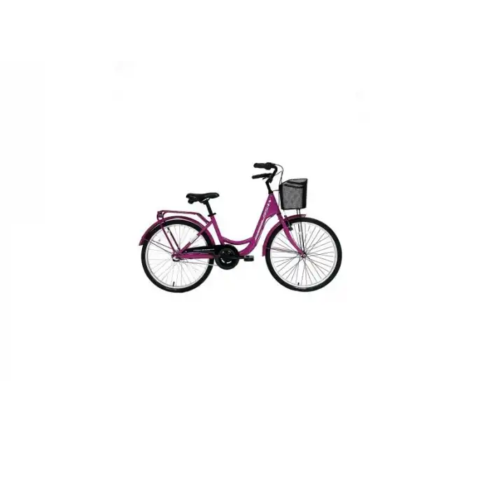 BİSAN SORRENTO KADIN ŞEHİR BİSİKLETİ 36CM V 24 JANT 3 VİTES MOR BEYAZ
