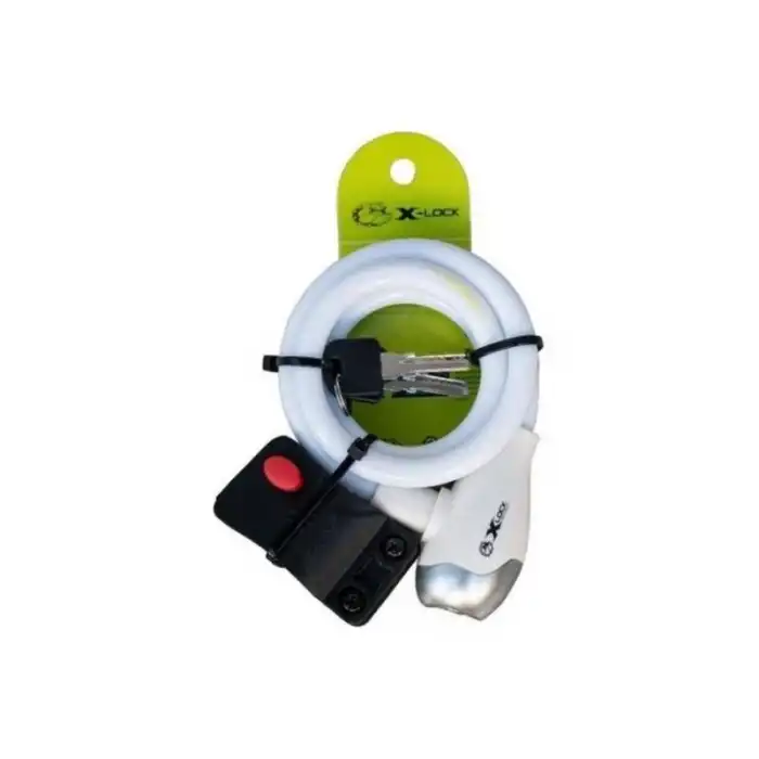 XLOCK XBYC TY 561 BİSİKLET KİLİT ANAHTARLI HALAT 8X1300MM TEX561 BEYAZ
