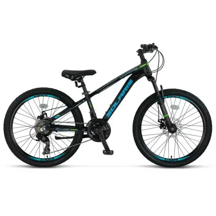 ÜMİT 2451 SOLARIS ERKEK DAĞ BİSİKLETİ 304H MD 24 JANT 21 VİTES BLACK BLUE GREEN