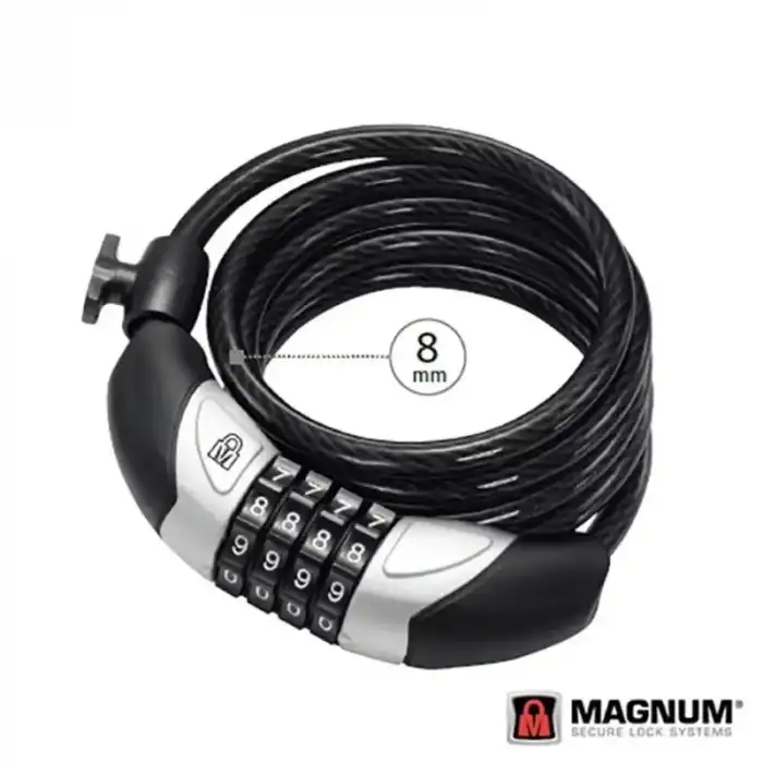 MAGNUM BİSİKLET ŞİFRELİ KİLİT HALAT 8X1800 4B 3112 KLT-203