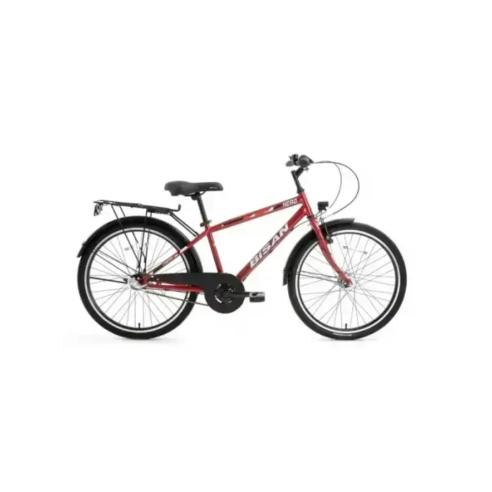 BİSAN HERO ERKEK ŞEHİR BİSİKLETİ 36CM V 24 JANT 3 VİTES METALİK KIRMIZI KIRMIZI