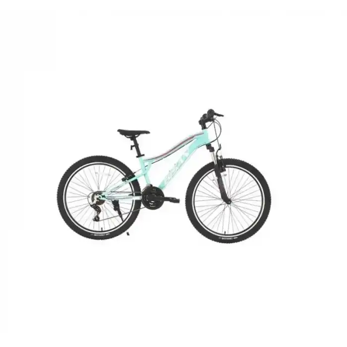 BİSAN GAZELLE KADIN DAĞ BİSİKLETİ 37CM V 27.5 JANT 21 VİTES METALİK TURKUAZ KOYU PEMBE