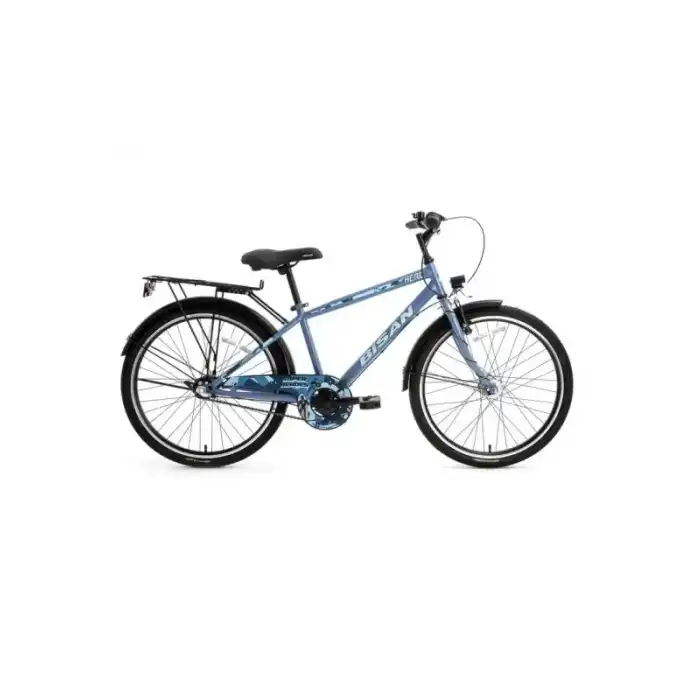 BİSAN HERO ERKEK ŞEHİR BİSİKLETİ 36CM V 24 JANT 3 VİTES METALİK MAVİ MAVİ