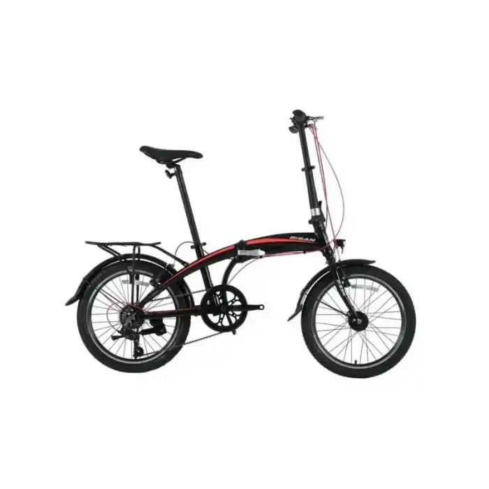 BİSAN FX 3500-TOURNEY KATLANIR BİSİKLET 32CM V 20 JANT 7 VİTES SİYAH KIRMIZI