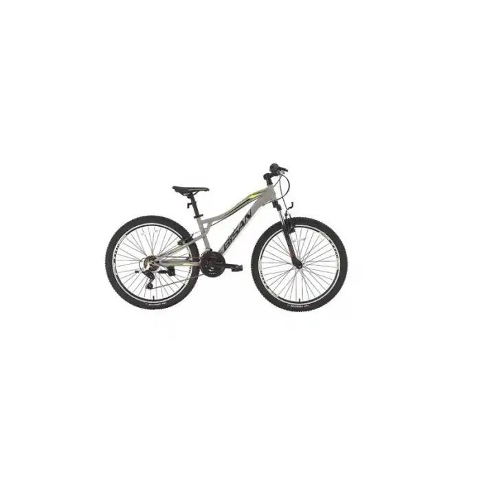 BİSAN BUFFALO ERKEK DAĞ BİSİKLETİ 37CM V 27.5 JANT 21 VİTES METALİK GRİ SİYAH SARI