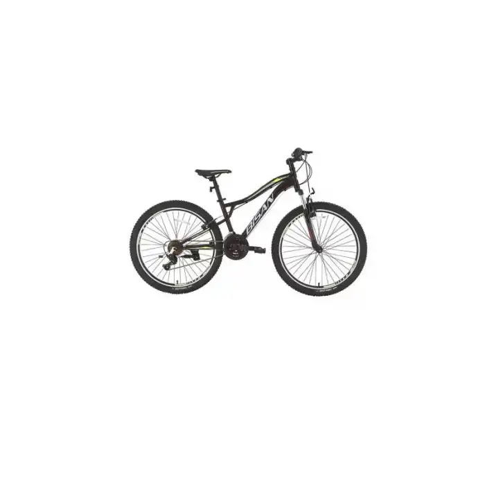 BİSAN BUFFALO ERKEK DAĞ BİSİKLETİ 37CM V 27.5 JANT 21 VİTES MAT SİYAH SARI
