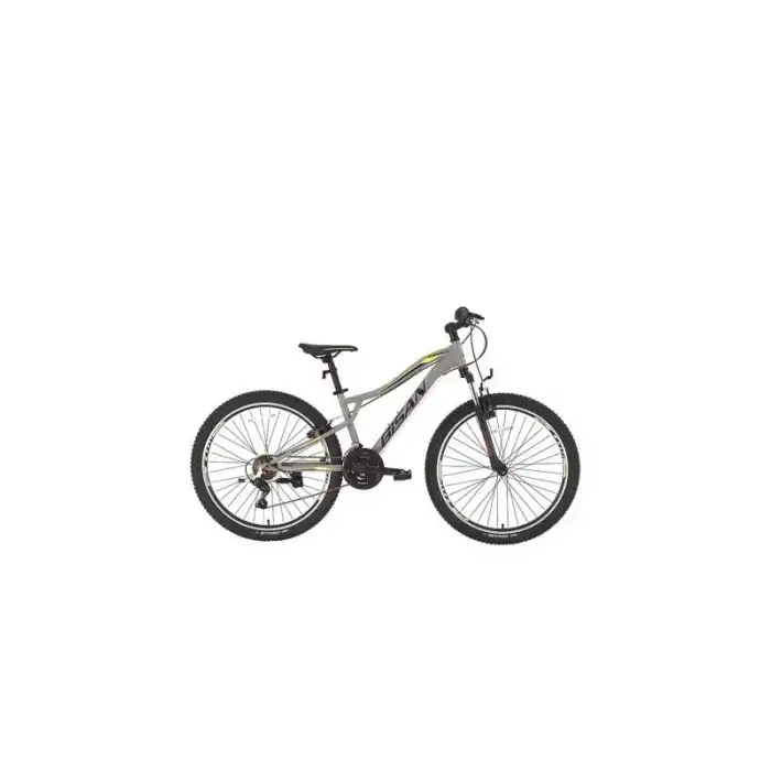 BİSAN BUFFALO ERKEK DAĞ BİSİKLETİ 35CM V 26 JANT 21 VİTES METALİK GRİ SİYAH SARI