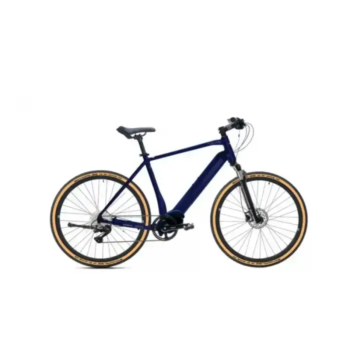 CARRARO e-SPORTIVE X ERKEK ŞEHİR BİSİKLETİ 520H HD 28 JANT 10 VİTES LACİVERT AÇIK TURUNCU GÜMÜŞ