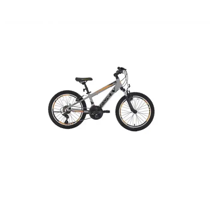 BİSAN COOPER ÇOCUK BİSİKLETİ 28 CM V 20 JANT 21 VİTES AÇIK GRİ SİYAH TURUNCU