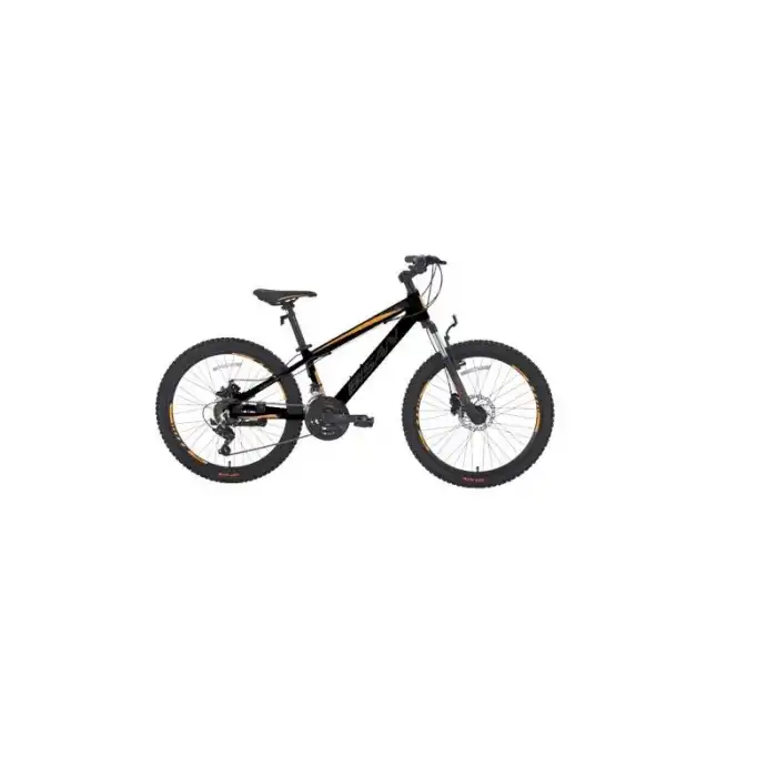 BİSAN COOPER ERKEK DAĞ BİSİKLETİ 30 CM HD 24 JANT 21 VİTES MAT SİYAH TURUNCU