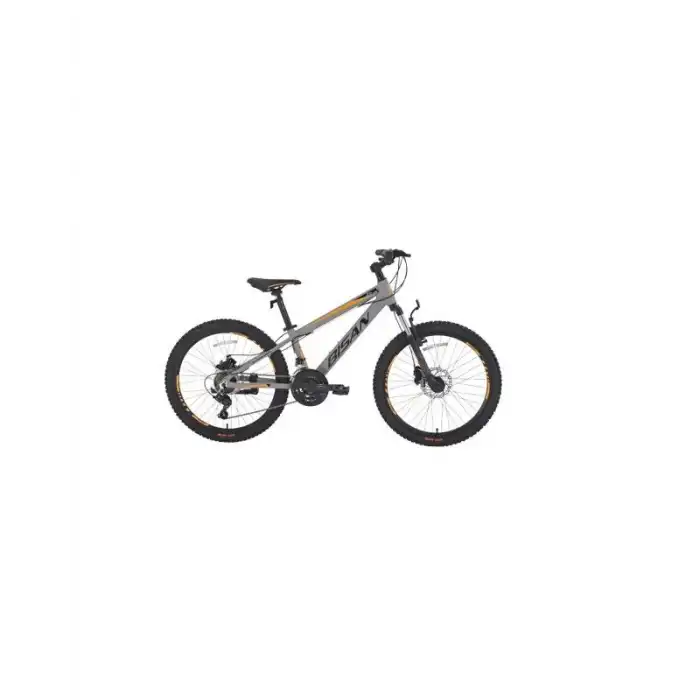 BİSAN COOPER ERKEK DAĞ BİSİKLETİ 35 CM HD 26 JANT 21 VİTES AÇIK METALİK GRİ SİYAH TURUNCU