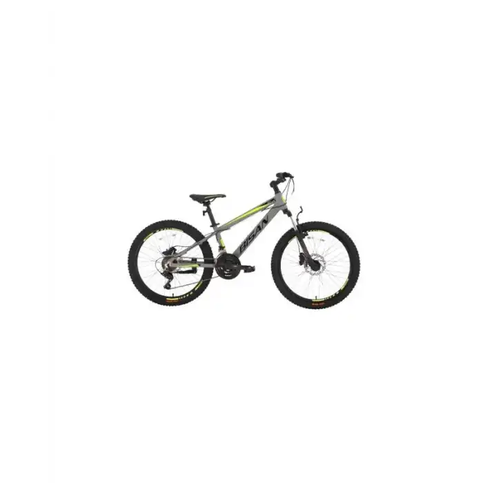 BİSAN COOPER ERKEK DAĞ BİSİKLETİ 35 CM HD 26 JANT 21 VİTES AÇIK METALİK GRİ SİYAH SARI