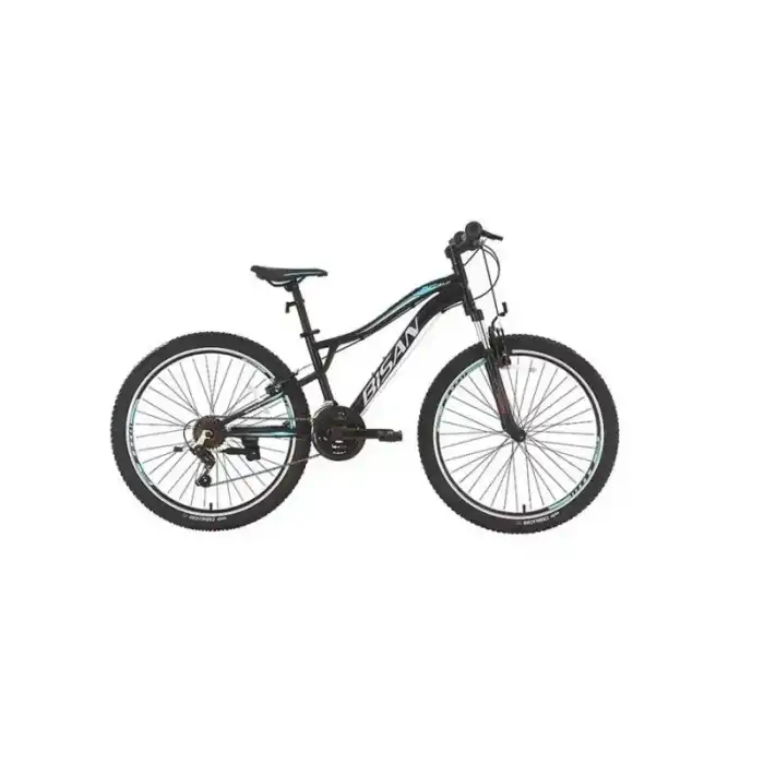 BİSAN BUFFALO ERKEK DAĞ BİSİKLETİ 37CM V 27.5 JANT 21 VİTES MAT SİYAH MAVİ