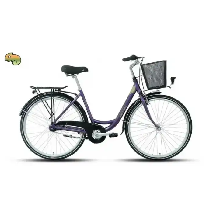 CARRARO TIFFANY 7.0 KADIN ŞEHİR BİSİKLETİ 500H KONTRA FREN 28 JANT NEX-7-V YEŞİL MOR BUKALEMUN HARDAL