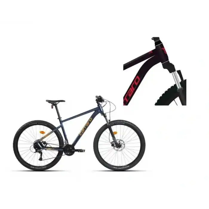 CARRARO CRX 924 ERKEK DAĞ BİSİKLETİ 520H HD 29 JANT 24 VİTES KARANLIK MOR KIRMIZI