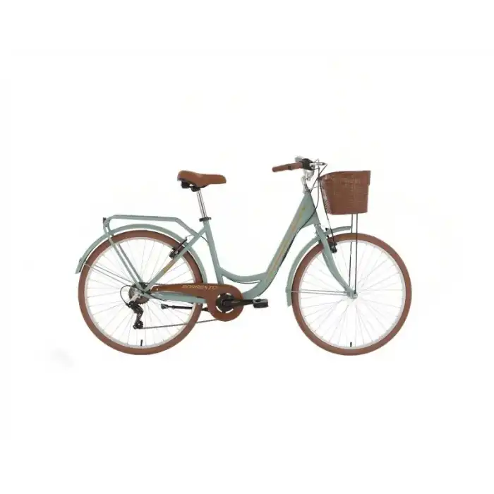BİSAN SORRENTO-S KADIN ŞEHİR BİSİKLETİ 44CM V 26 JANT 7 VİTES YEŞİL SİLVER