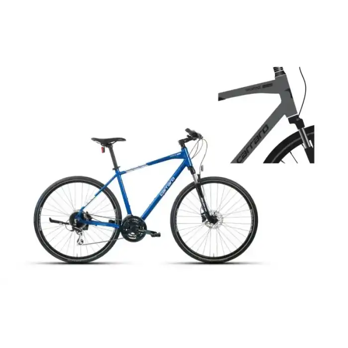 CARRARO SPORTIVE 225 ERKEK ŞEHİR BİSİKLETİ 508H HD 28 JANT 24 VİTES MAT ANTRASİT SİYAH KIRMIZI