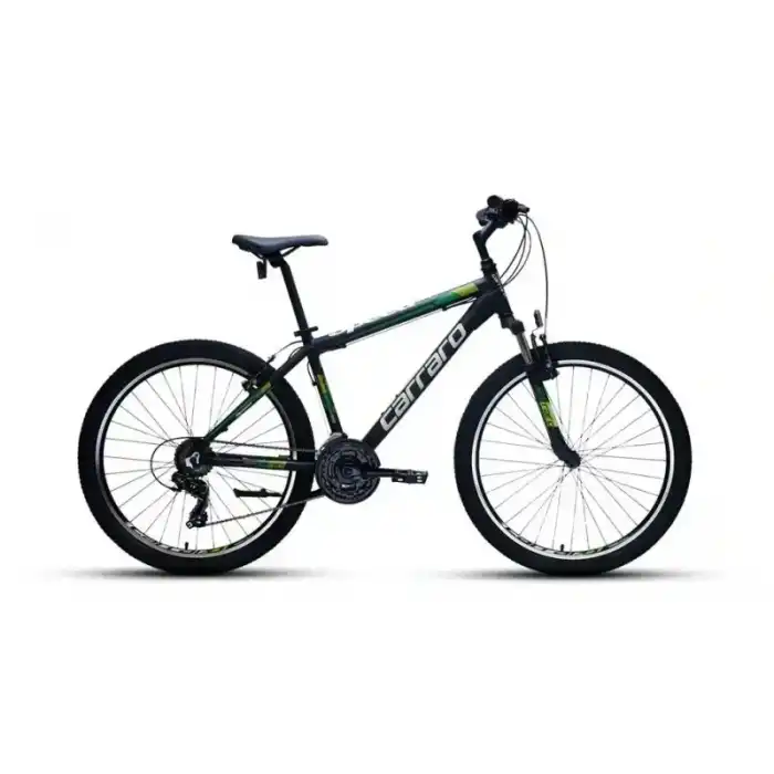 CARRARO SPEED 260 ERKEK DAĞ BİSİKLETİ 410H V 26 JANT 21 VİTES MAT SİYAH YEŞİL KOYU YEŞİL