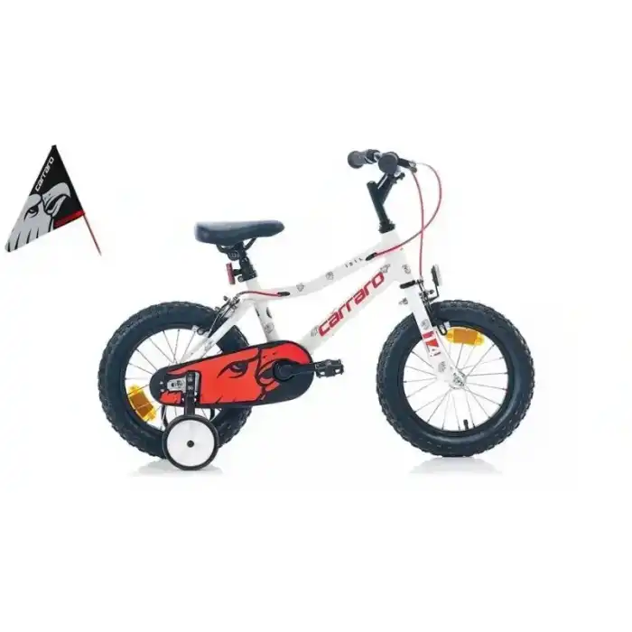 CARRARO RED EAGLE ERKEK ÇOCUK BİSİKLETİ 230H V 14 JANT BEYAZ KIRMIZI