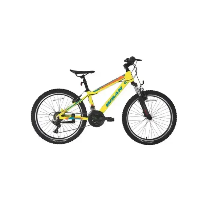 BİSAN KDX 2900-V ERKEK DAĞ BİSİKLETİ 30CM V 24 JANT 21 VİTES CAT SARI MAVİ TURUNCU