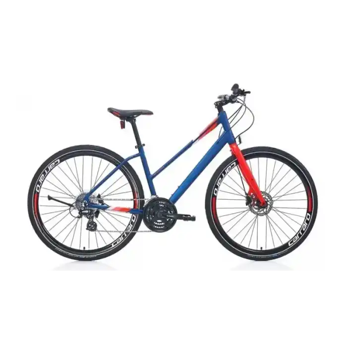 CARRARO SPORTIVE 325 KADIN ŞEHİR BİSİKLETİ 480H HD 28 JANT 24 VİTES MAT LACİVERT NAR ÇİÇEĞİ