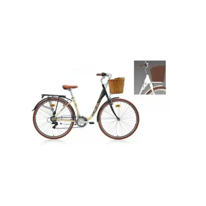 CARRARO JULIANA KADIN ŞEHİR BİSİKLETİ 430H V 28 JANT 7 VİTES BEYAZ TURKUAZ KAHVERENGİ