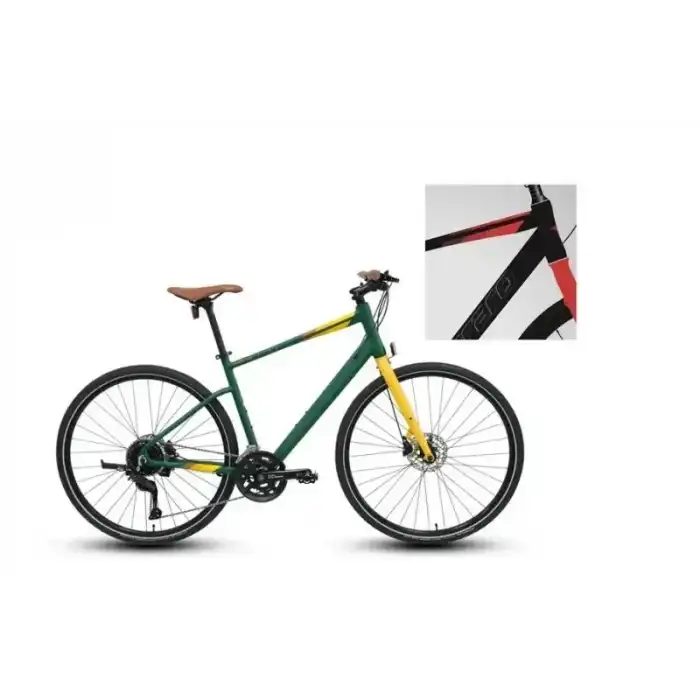 CARRARO SPORTIVE 328C ERKEK ŞEHİR BİSİKLETİ 440H HD 28 JANT 18 VİTES MAT SİYAH KIRMIZI