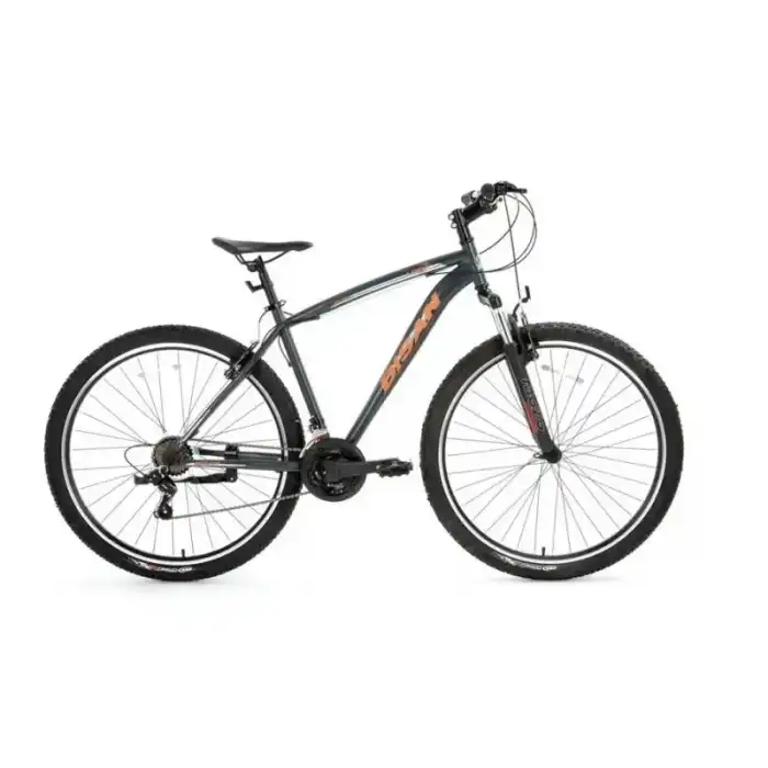 BİSAN LEON ERKEK DAĞ BİSİKLETİ 46CM V 26 JANT 21 VİTES MAT GRİ TURUNCU