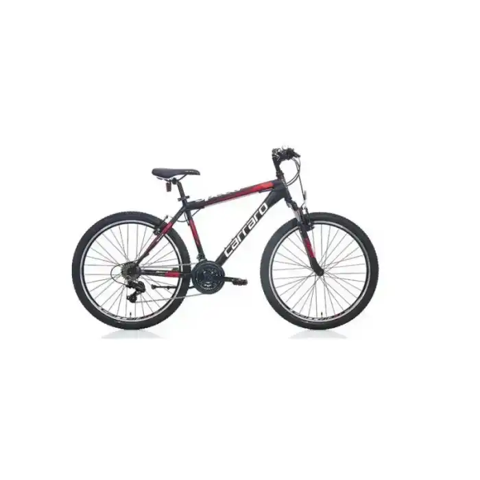 CARRARO SPEED 260 ERKEK DAĞ BİSİKLETİ 410H V 26 JANT 21 VİTES MAT SİYAH KIRMIZI KOYU KIRMIZI