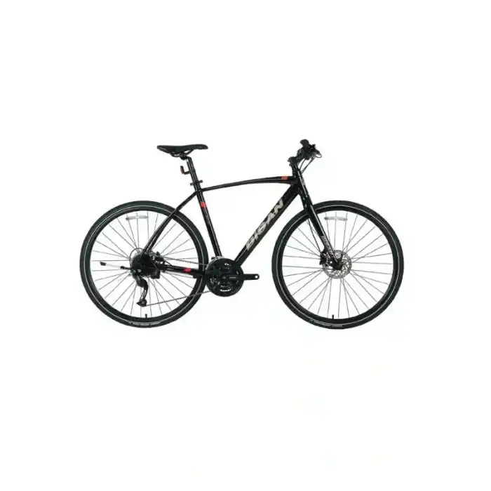 BİSAN TRX 8600 ALTUS ERKEK ŞEHİR BİSİKLETİ 54CM HD 28 JANT 27 VİTES PARLAK SİYAH KIRMIZI