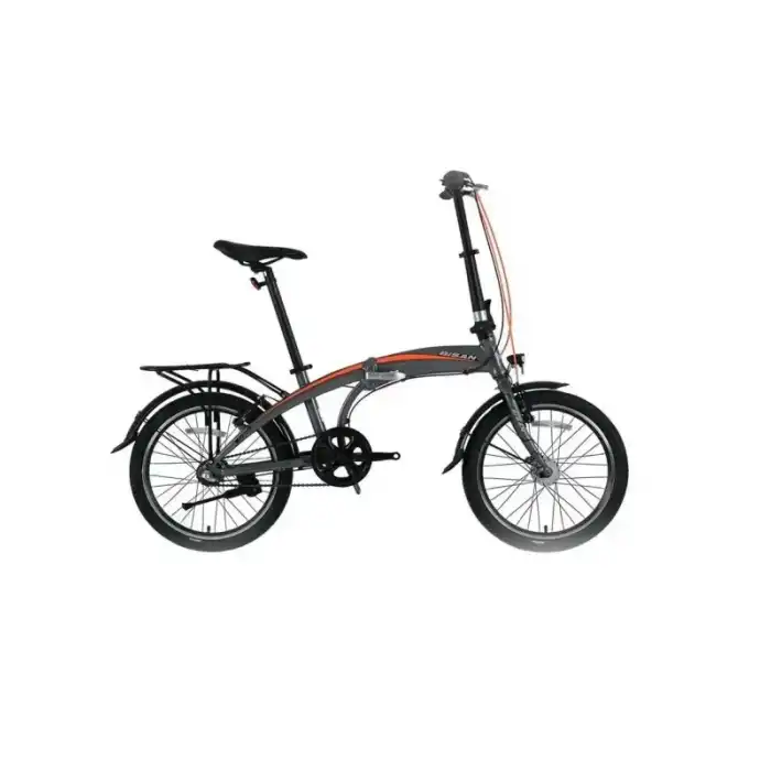 BİSAN FX 3500-NX3 KATLANIR BİSİKLET 32CM V 20 JANT NEX.3 VİTES METALİK GRİ TURUNCU