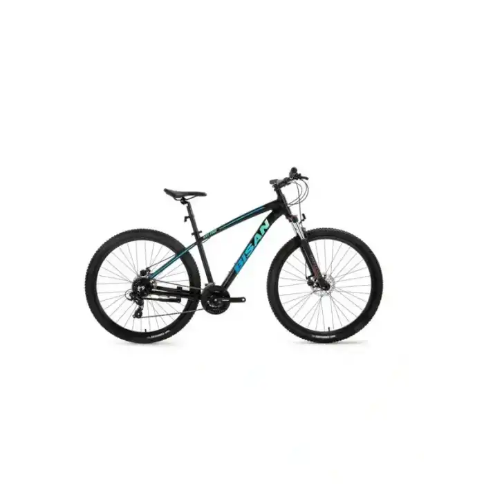 BİSAN MTX 7200 ERKEK DAĞ BİSİKLETİ 43CM MD 26 JANT 24 VİTES MAT SİYAH MAVİ