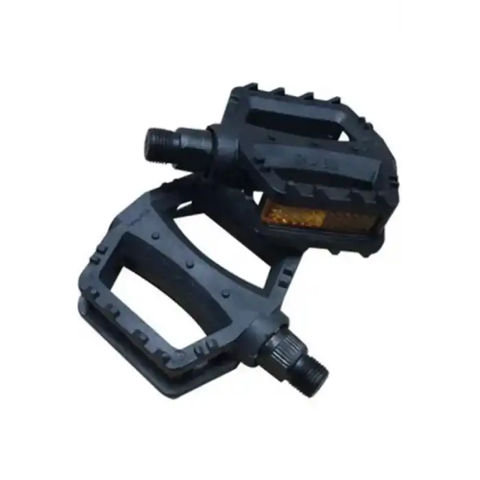 PEDAL ÇOCUK BİSİKLETİ 20 JANT İÇİN PLASTİK BİLYASIZ  REFLEKTÖRLÜ ÇİFT SİYAH