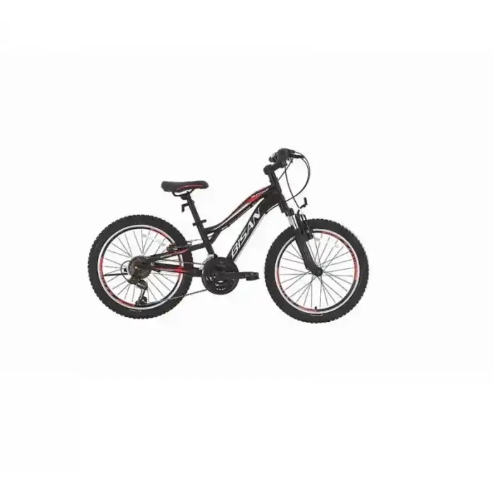 BİSAN BUFFALO ERKEK ÇOCUK BİSİKLETİ 28CM V 20 JANT 18 VİTES MAT SİYAH KIRMIZI
