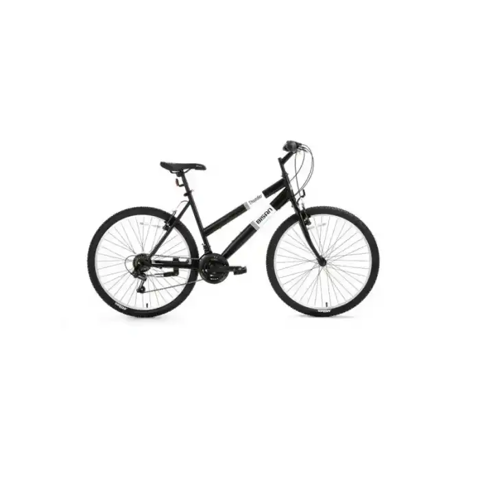BİSAN THUNDER KADIN DAĞ BİSİKLETİ 47CM V 26 JANT 18 VİTES MAT SİYAH BEYAZ