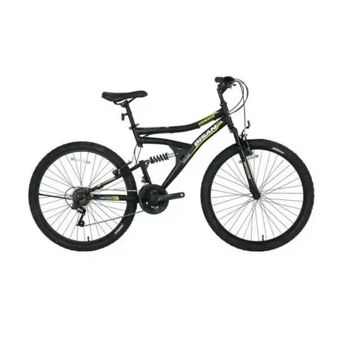 BİSAN MTS 4300 AMS.ERKEK DAĞ BİSİKLETİ 40CM V 24 JANT 21 VİTES MAT SİYAH SARI