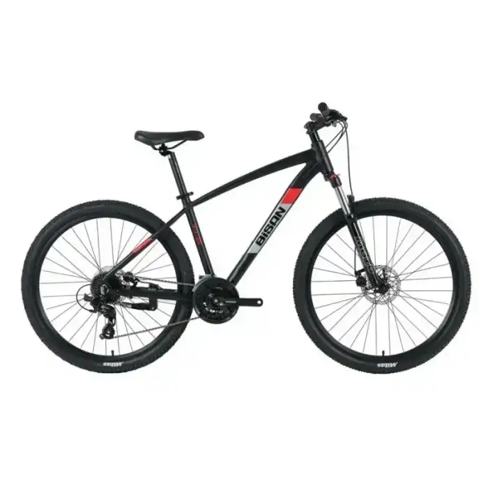 BİSAN MTX 7200 ERKEK DAĞ BİSİKLETİ 48CM MD 26 JANT 24 VİTES MAT SİYAH KIRMIZI